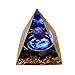 Price comparison product image Orgone Pyramid Moonstone Crystal Ogan Energy Tower Nature Reiki Chakra Crushed Stone Jewelry Flower of Life Crystal Orgonite Pyramid Healing Chakra