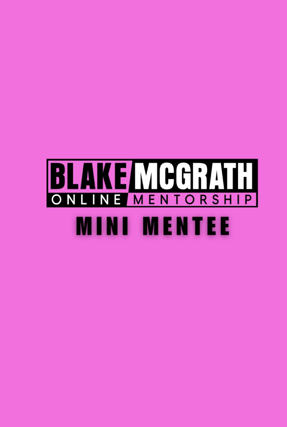 Blake McGrath Mini Mentee Journal guidé pour optimiser ses entraînements de danse
