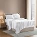 Nestl Bedding 4 Piece Sheet Set - 1800 Deep Pocket Bed Sheet Set - Hotel Luxury Double Brushed Microfiber Sheets - Deep Pocket Fitted Sheet, Flat Sheet, Pillow Cases, Full - White