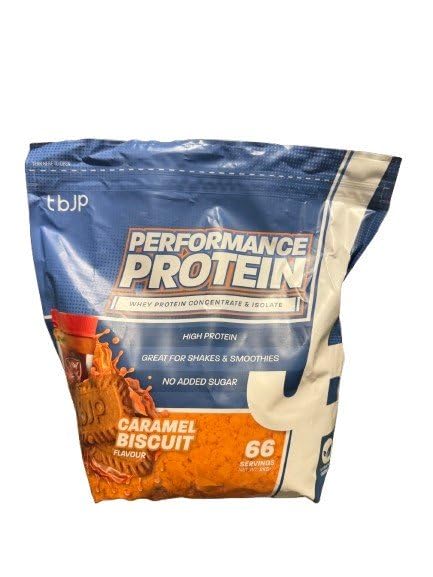 Trenowany przez JP Performance Protein, Caramel Biscuit (EAN 734071449368) - 2000 g