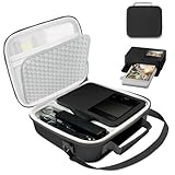 Hard Storage Case for Canon Selphy CP1500 CP1300 CP1200 Wireless Color Photo Printer,Batteries, Photo Paper, and Ink cartridges All Have Dedicated Spaces-Black