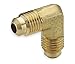 Tompkins 55-08-08 SAE Flare Fitting, SAE 45 Tube Union Elbow 90, 3/4-16 x 3/4-16, Brass