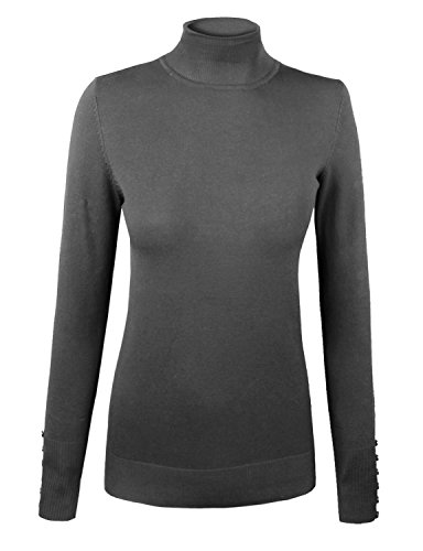 makeitmint Women's Solid Round or V-Neck Soft Knit Long Sleeve Sweater [S-3XL]