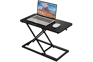 Vivo Premium Height Adjustable Standing Desk Converter, Black