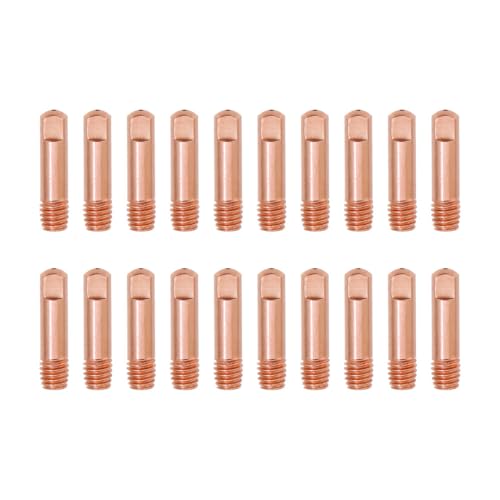 Image of Contact Tips Nozzle Diffuser Drive Roll Fits SUNGOLDPOWER MIG 140 A Welder 20-pk Contact Tips .023"
