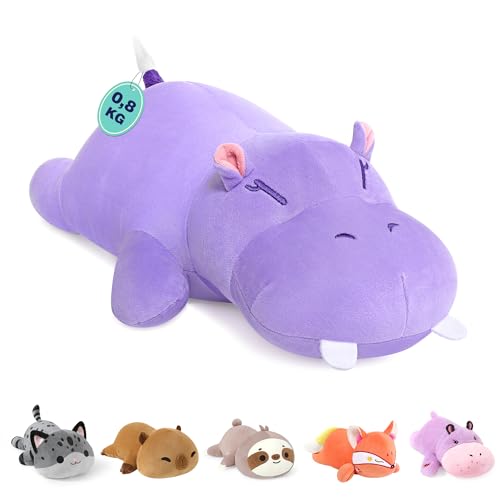 shownicer Animales de Peso Hipopótamo 0,82 KG Animal de Peluche con Peso Hipopótamo de Tela Peluche Hipopótamo Almohada de Felpa Juguetes Regalo para Adultos Niños de 3+ Años (Hipopótamo A, 35cm) shownicer Animales de Peso Hipopótamo 0,82 KG Animal de Peluche con Peso Hipopótamo de Tela Peluche Hipopótamo Almohada de Felpa Juguetes Regalo para Adultos Niños de 3+ Años (Hipopótamo A, 35cm)
