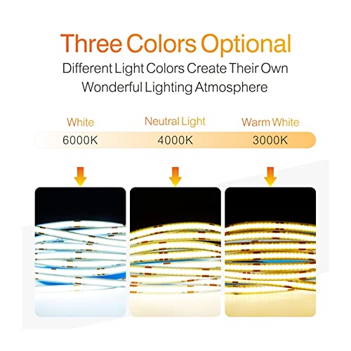 Tira LED COB flexible de 24V para decoración de salones 5