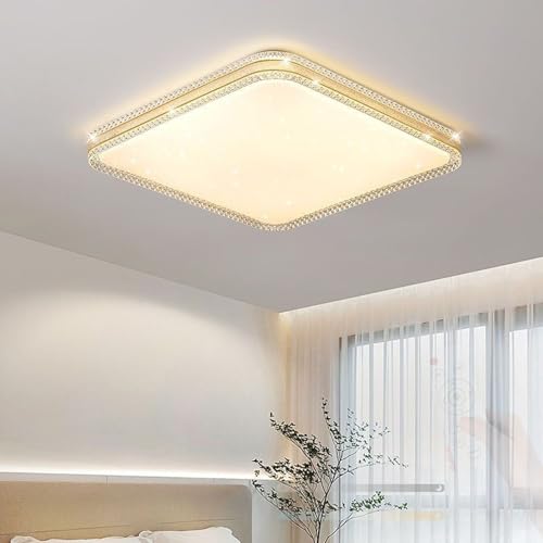 Lampe de plafond dimmable avec télécommande pour salon