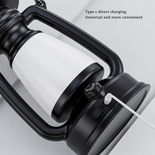 VGEBY LED Vintage Lantern, Outdoor Camping Light, Stepless Dimming, Rechargeable, Bronze, Not Water Resistant - Image 2