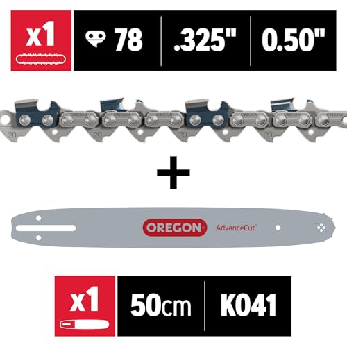 Image of Oregon 20 inch Bar & Chainsaw Chain Combo, .325 inch, .050 inch Gauge, 78 Drive Links