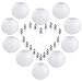 Paper Lanterns, Gesentur 10 Packs 12 Inch White Round Paper Lanterns + 20 Packs White LED Party Lights Perfect for Wedding Decorations, Reception, Crafts and Party Lights (white), Easy to Assemble