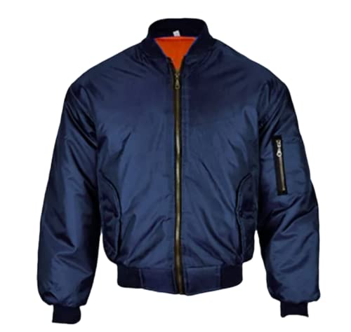 GenericAimanz Fashions® Men's Classic A1 Bomber Jacket Casual Warm Lightweight Sportswear Windproof Winter Outwear Zip Waterproof Military Coat Plus Size S-5XL