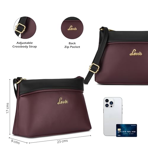 Image of Lavie Women's Vionna Colourblock Topzip Sling Bag | Ladies Purse Handbag | Gift for Women
