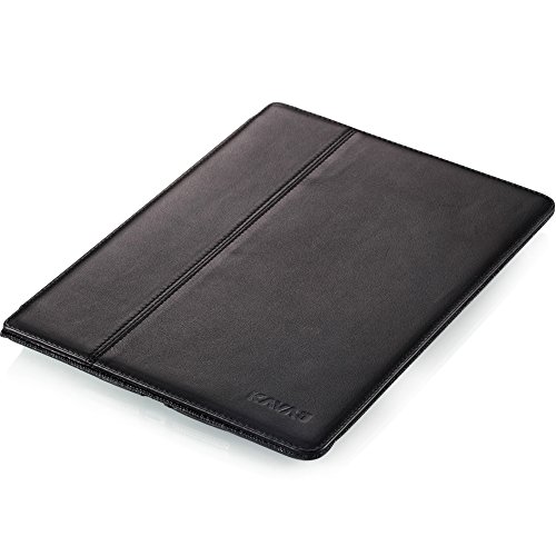 KAVAJ iPad Air用レザーケースブラック - 本革製 5段階のスタンド機能付き