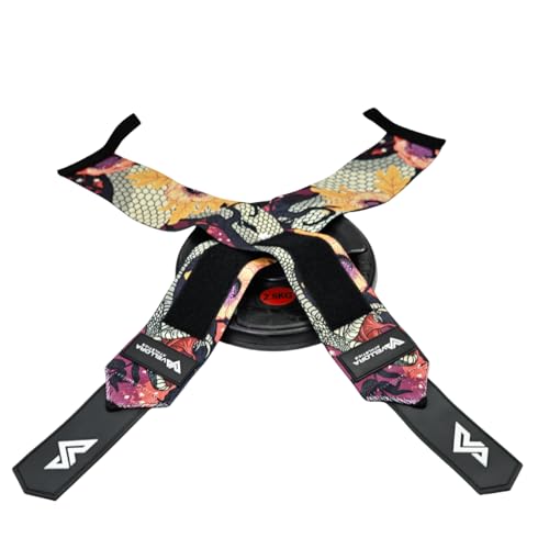 Anime Wrist Wraps Ideal for Weightlifting, Powerlifting, and Crossfit. One Size Fits All. Premium Wrist Support for Gym Workouts (Viper)