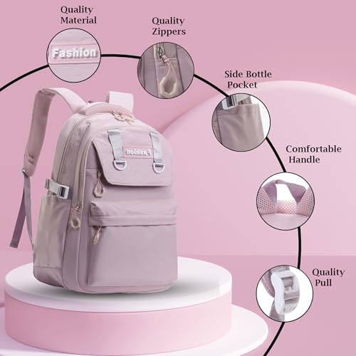 Image of Tinytot 30 Litre, Stylish & Trendy Water Resistant Hi Storage School Collage Travel Laptop Backpack Bag for Boys, Girls, Mens & Womens, 20 Inches (Black)