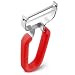 Swissler Silicone Non Slip Grip Ultra Sharp Stainless Steel Swiss Y Peeler For Fruits And Vegtables (RED)