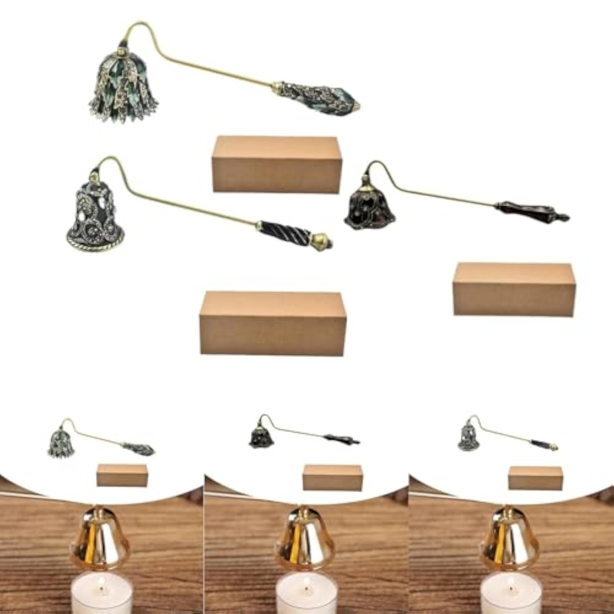 Candle Snuffer Enamel Handheld Decorative Candle Extinguisher