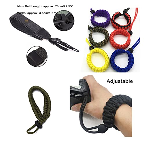 YXXJJ Kameragurt 1 stück einstellbare Starke Kamera einstellbares Handgelenk-Lanyard-Riemen-Griff-Gewebe-Kabel for para… – Bild 4