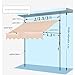 Adjustable Pergola Shade Cover,Manual Retractable Awning, Outdoor Awning Window Rain Shelter Cover,Garden Sun Shade Shelter,Adjustable Height Range 2-3m(Red,3m/118in)