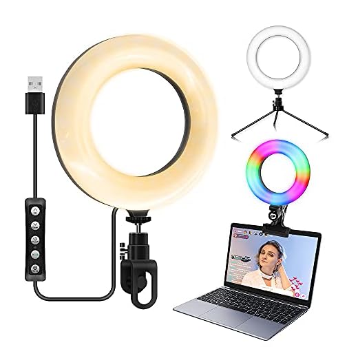 Video Conference Lighting Kit,streaming light, zoom lights, laptop light for Computers, Monitors and Laptops, best for Remote Working, Distance Learning, Webcam and Zoom Calls and Live Streaming etc