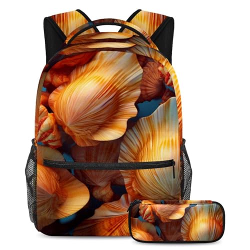 Sac à dos coquillages grand volume pour transporter les livres des étudiants