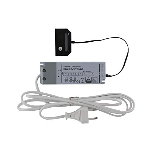 L&s alimentatore a led ng37 con spina piatta euro e distributore a 6 prese e 2 porte all'alimentatore