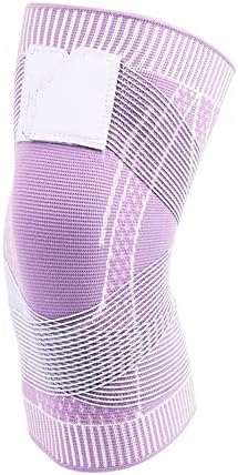 Zucng Knee Brace Support for Men Women Adjustable Knee Sleeves for Sports Knee, Compression Knee Sleeves for Arthritis, Tendonitis, Running Workouts(Single, Black Green, L)