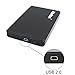 Zheino IDE Enclosure 2.5 Inch USB 2.0 44PIN IDE/PATA Hard Drive Disk HDD External Enclosure Case with USB 2.0 Cable Tool-Free