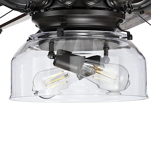 Progress Lighting P250000-129 Springer Collection DC Motor Windmill Farmhouse, 60-Inch, 12-Blade Ceiling Fan, Architectural Bronze thumbnail 16