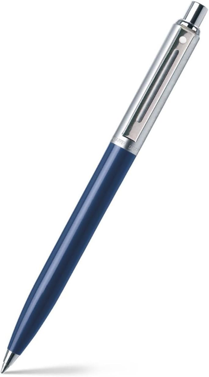 Sheaffer Ballpoint Pen 321 Sentinel Blue with Chrome Trim | Premium Ballpen Blue