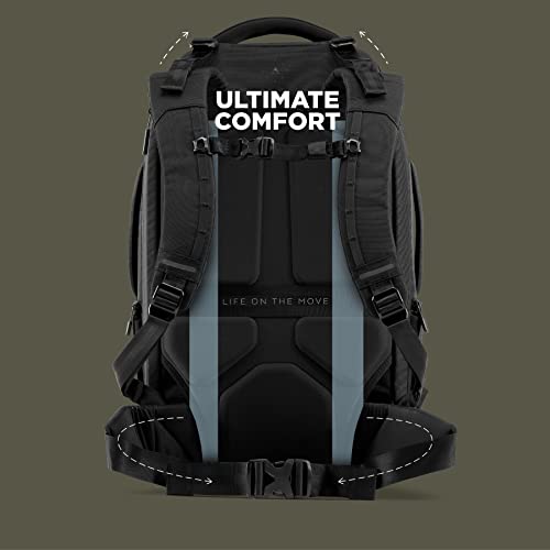 NOMATIC Navigator Travel Backpack - 32L Backpack with Laptop Compartment and 9L Built-In Expansion - Anti-Theft Carry-On Backpack for Travel - Water Resistant Travel Pack (Black) - Image 3
