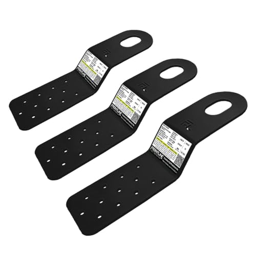 Frontline RORS01BLK Residential PitchFast Roof Anchor | ASTM Rated Steel | Lightweight and Easy Install in just Minutes | OSHA & ANSI Compliant (Pack 3)