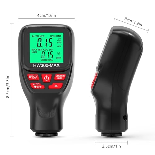Medidor de espesor HW300-MAX para pintura automotriz miniatura 7