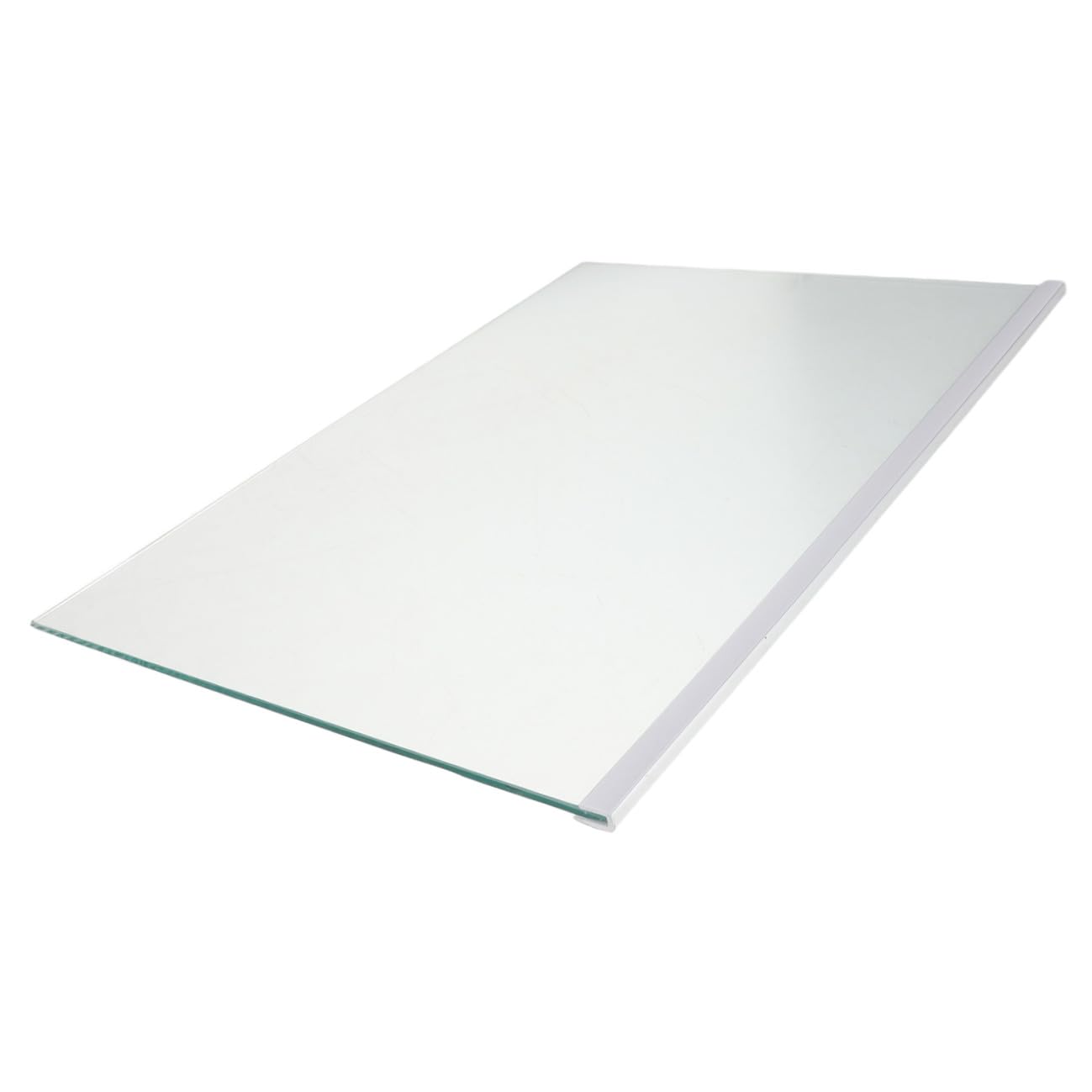 Zerodeko Ripiano in Vetro Temperato per Frigorifero 16x11 Pollici Bordi Rifiniti e Design Sicuro, Divisorio per Congelatore e Frigorifero, Compatibile e Resistente