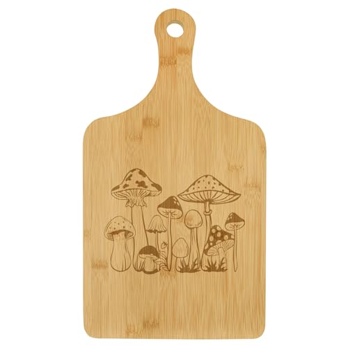 Tabla de cortar y charcutería de bambú con mango y canal para jugos, tamaño estándar 15.5” x 9” miniatura 1