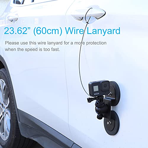 Pellking Magnet Camera Mount For Gopro,Heavy-Duty Metal Car Powerful Magnetic Camera Mount With 360 Degree Rotation Ball Head For Car Body,Compatible With Gopro Hero 9 Black 8/7/6/5,Etc #TOP5