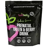 Prenatal Superfood Green Drink I Dietician Created for Pregnant Women I Organic Veggies & Fruit - Folate, Iron, Choline– Get Clarity, Reduce Worry, Boost Energy & Mood – Perfect in Smoothies - 24 ser
