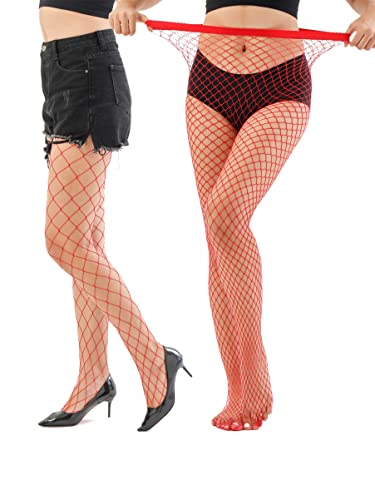 Image of EVERSWE High Waist Fishnet Tights, Thigh High Suspender Stockings