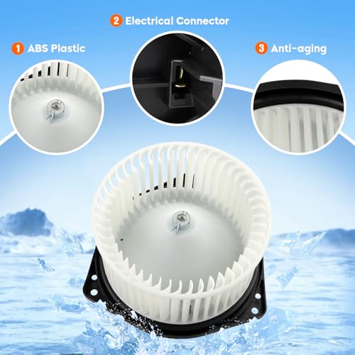 Image of HVAC Heater Blower Motor with Fan Assembly Fit for Lancer 2002-2007 | Fit for Outlander 2003 2004 2005 2006 03 04 05 06 | Replaces 700038 MR568593 MI3126102 615-58573, Air Automotive Replacement