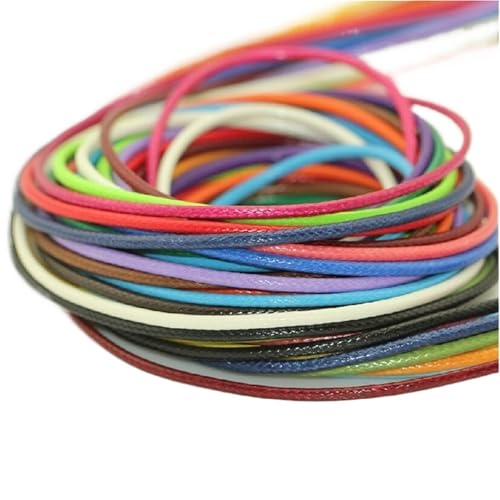 Cordón encerado de colores de 1,5mm para fabricación de joyas y artesanías, 10 metros 2