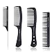 RosewineC 4Pcs Kit Haarkamm, Professioneller Friseur Kamm Lockenkamm Barbier Haarstyling Salon Kamm für Männer und Frauen