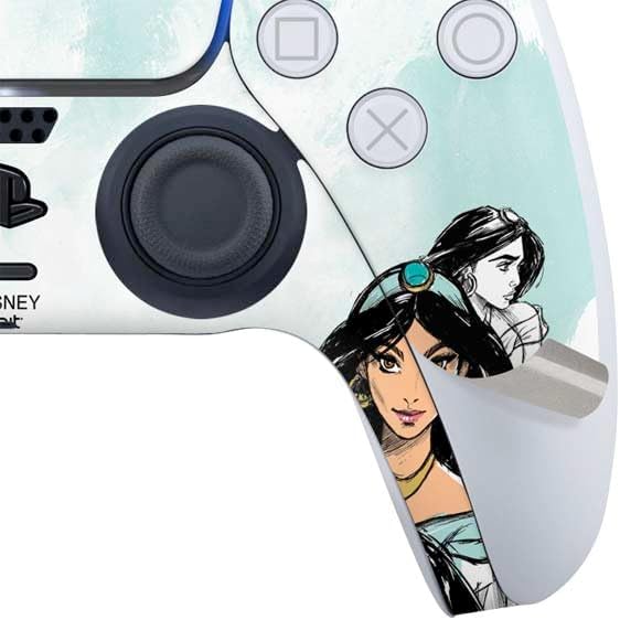 Skinit Decal Gaming Skin Compatible with PS5 Digital Edition Bundle - Officially Licensed Disney Princess Jasmine Sketch Design