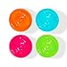 Speedball Fabric Screen Printing Ink Set, 4oz Fluorescent Colors: Hot Pink, Lime Green, Orange & Blue