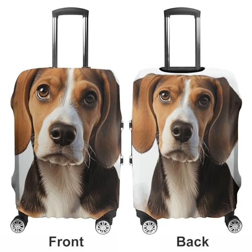 Travel Luggage Cover Suitcase Cover Suitcase Protector Cute Beagle Dog Luggage Covers Washable Baggage Cover Elastic Anti-Scratch Suitcase Case Protector for Adult Personalized Suitcase Covers3