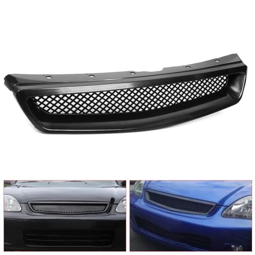 Parrilla delantera para Civic 1999 2000 estilo JDM Type-R 3
