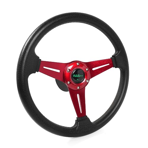 RASTP 13.8 inch boat steering wheel with 3/4 axle adapter
