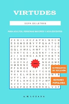 Paperback SOPA DE LETRAS - VIRTUDES ( LIBRO 1) (Spanish Edition) [Spanish] Book
