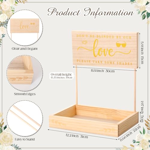 50 Sets Wedding Favors for Guests - Sunglasses for Reception With 1 Wood Display Box - Party Decoration3