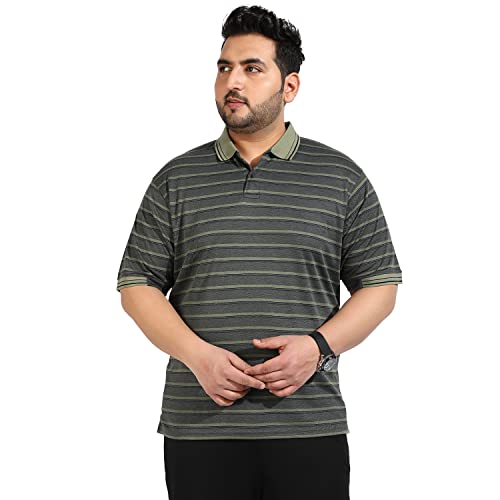 Image of CAHOOT Instafab Plus Men's Polo Neck Half Sleeve Regular Fit T-Shirt for Casual Wear | Modern Clothing T-Shirt Crafted with Comfort Fit and High-Performance for Everyday Wear